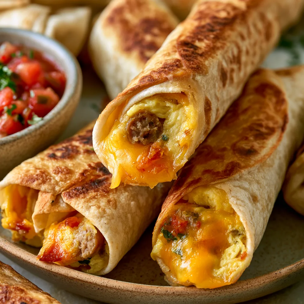 Air Fryer Breakfast Taquitos