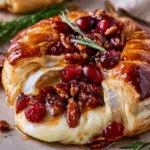 Baked Brie with Cranberries and Pecans
