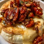 Baked Brie with Maple Pecans