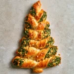 Basil Pesto Cheesy Puff Pastry Christmas Tree: A Savory Holiday Delight!