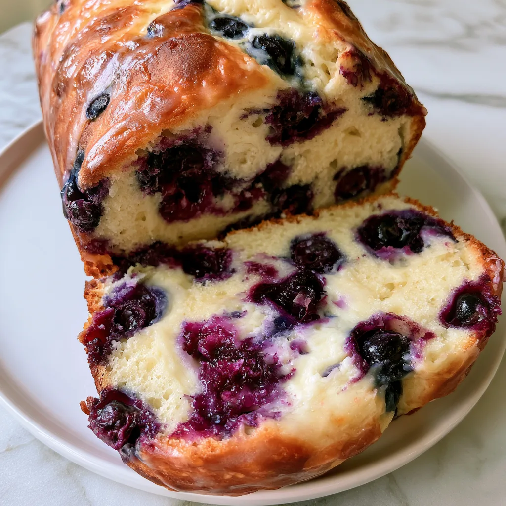 Blueberry Cream Cheese Muffin Bread