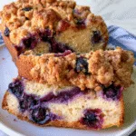 Blueberry Cream Cheese Streusel Loaf