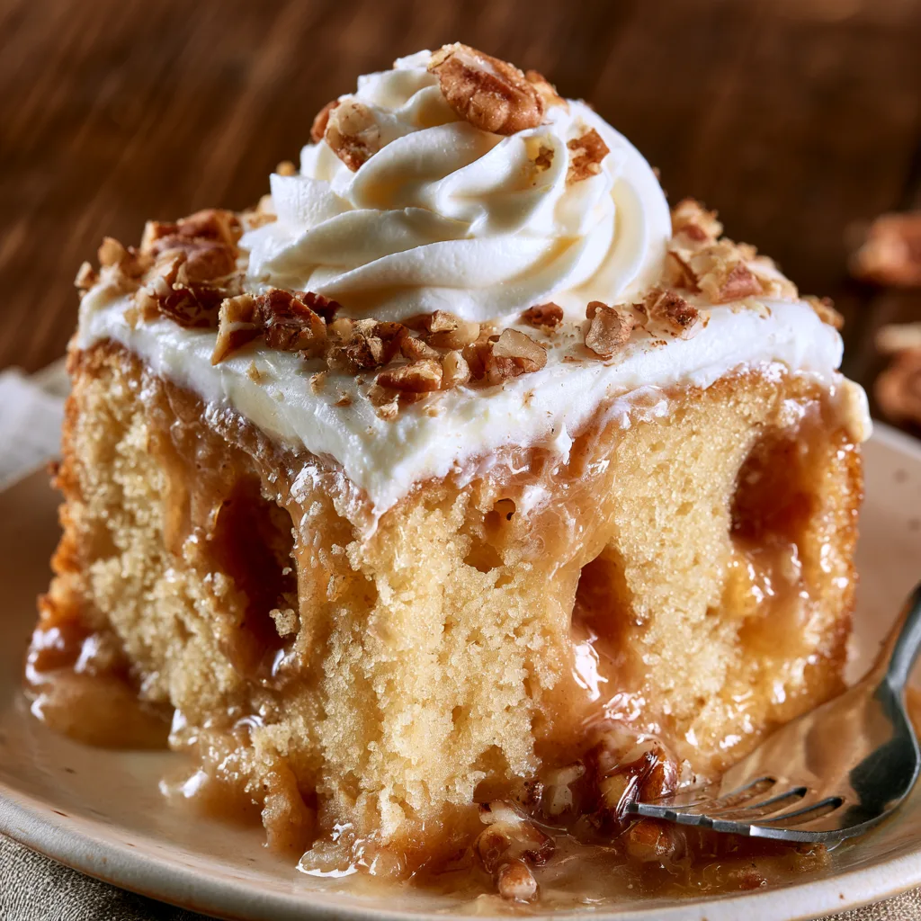 Butter Pecan Poke Cake