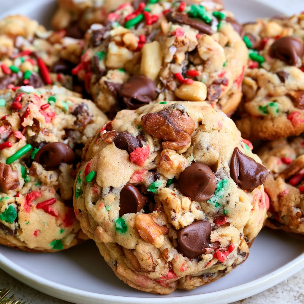 Christmas Kitchen Sink Cookies
