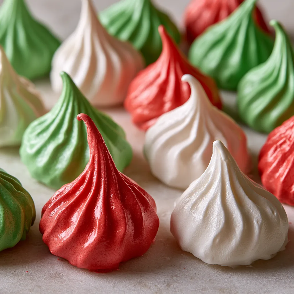 Christmas Meringue Kisses