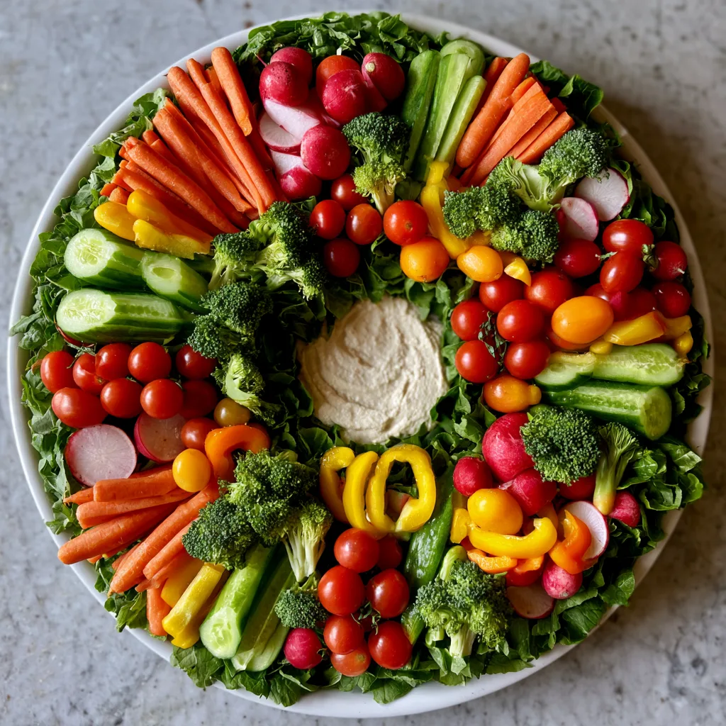 Christmas Veggie Wreath