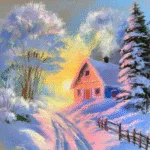 Cozy Winter Oil Pastel Drawing Ideas