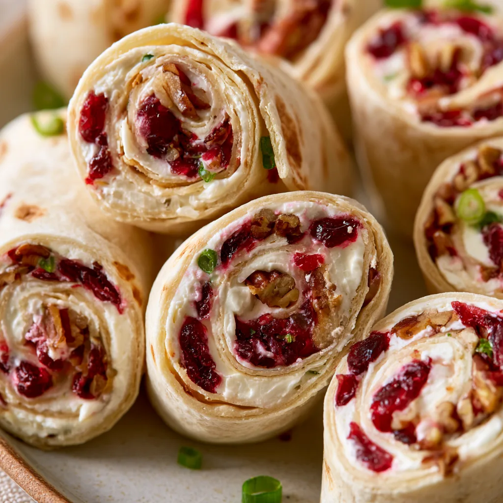 Cranberry Cream Cheese Pinwheels