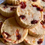 Cranberry Orange Shortbread Cookies