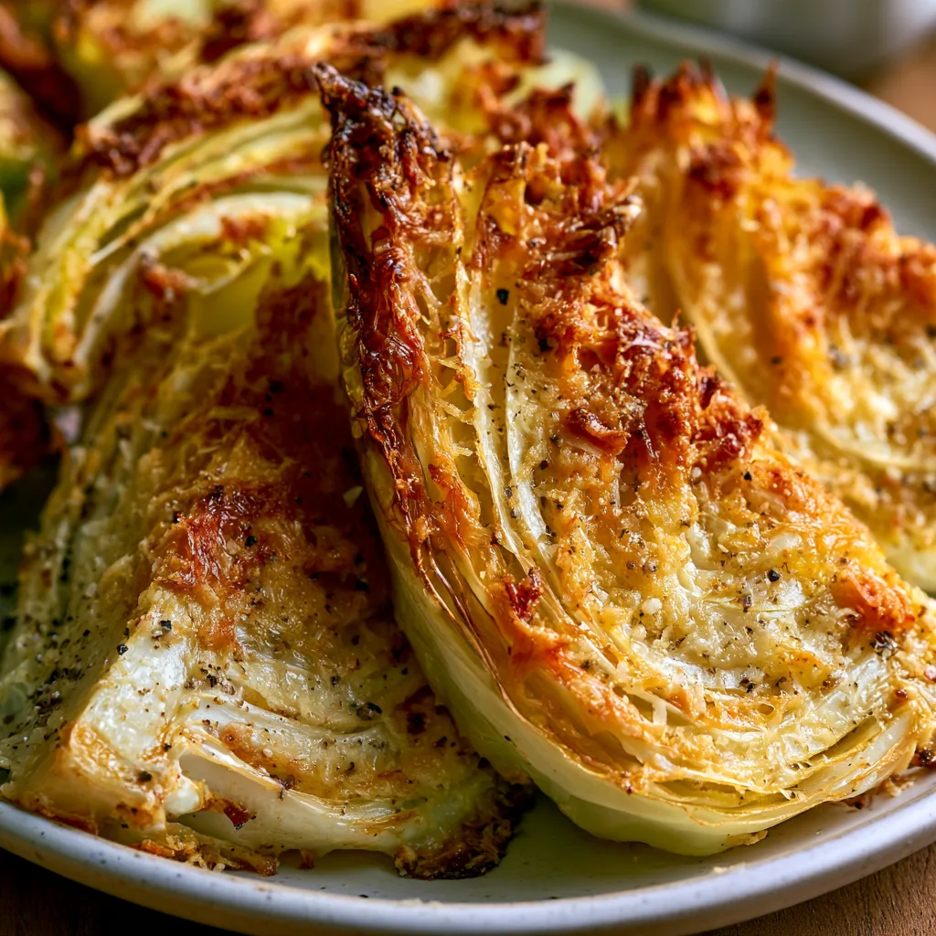 Crispy Parmesan Roasted Cabbage