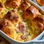 Croissant Ham and Cheese Breakfast Bake