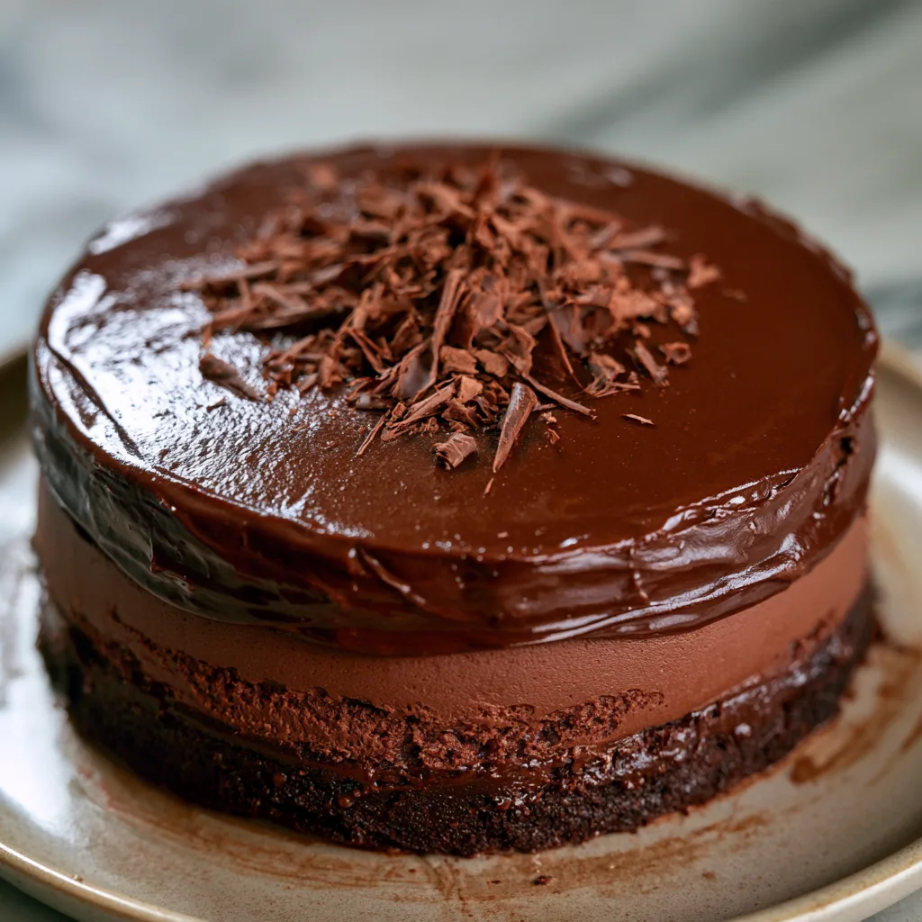 Dark Chocolate Capricorn Cake