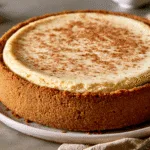 Eggnog Cheesecake with Gingersnap Crust