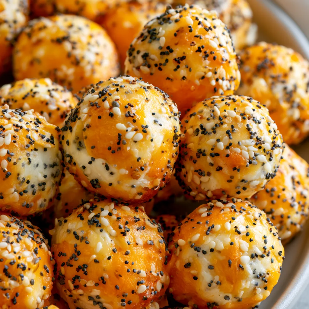 Everything Bagel Mini Cheese Balls