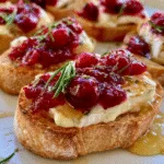 Festive Cranberry Brie Crostini: A Luxurious Holiday Appetizer!
