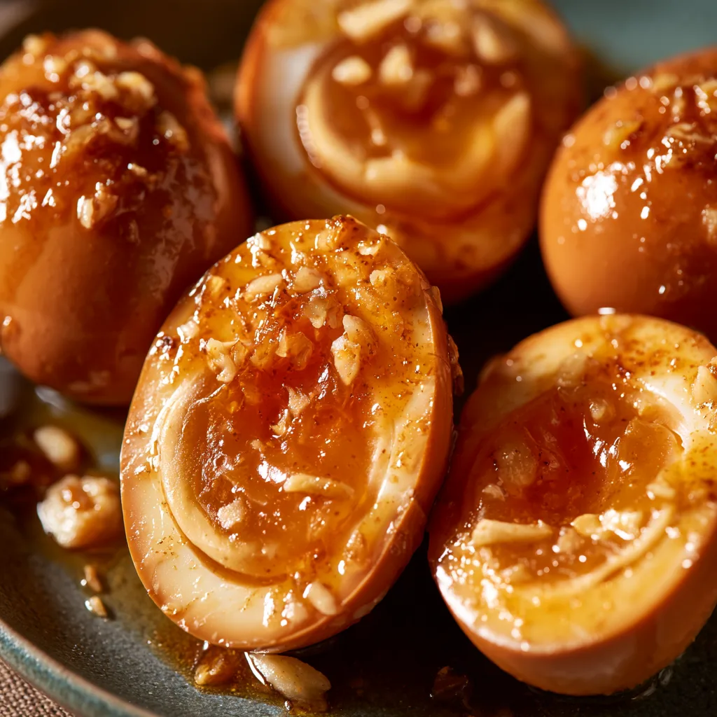 Ginger Garlic Marinated Eggs