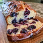 Glazed Blueberry Cream Cheese Bread