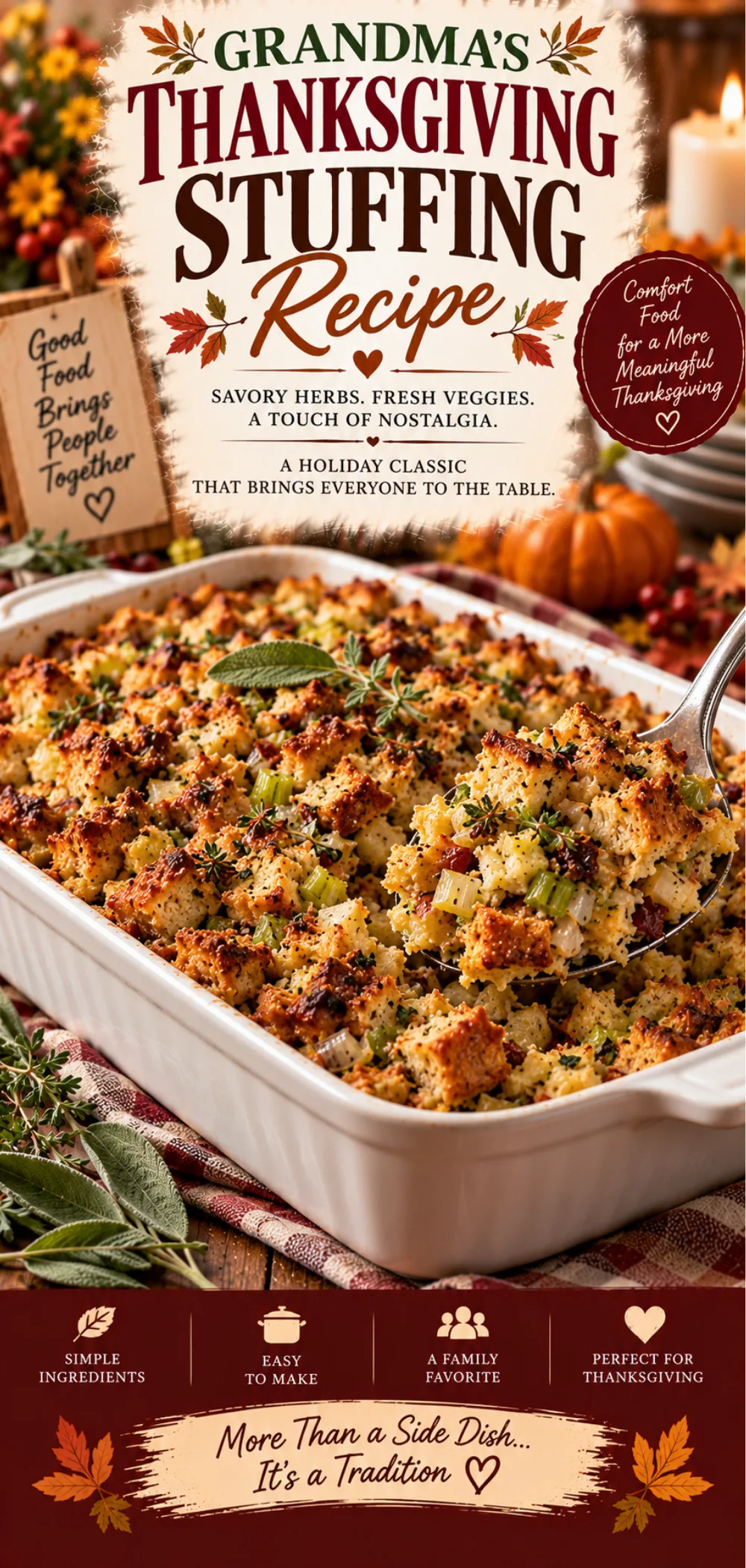 Grandma's Thanksgiving Stuffing Recipe That Will Steal the Show