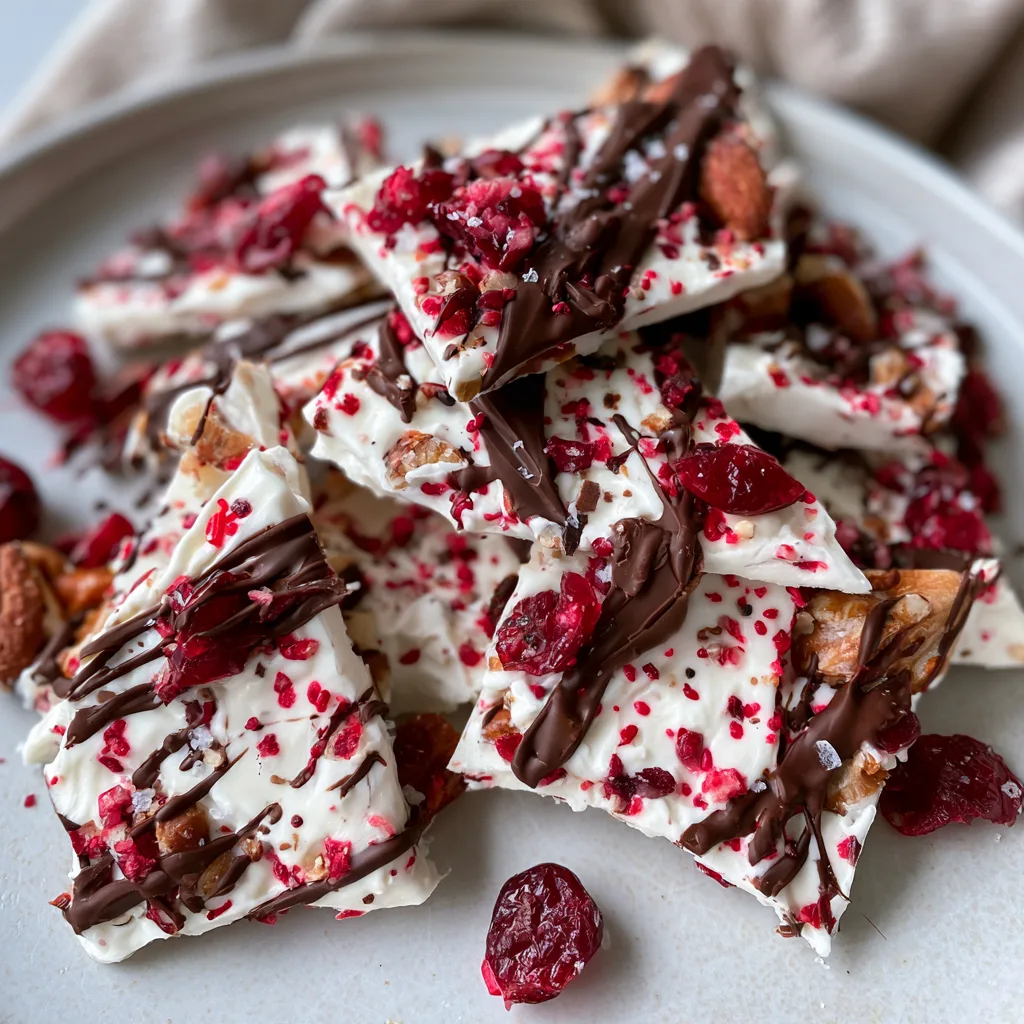 Greek Yogurt Christmas Bark