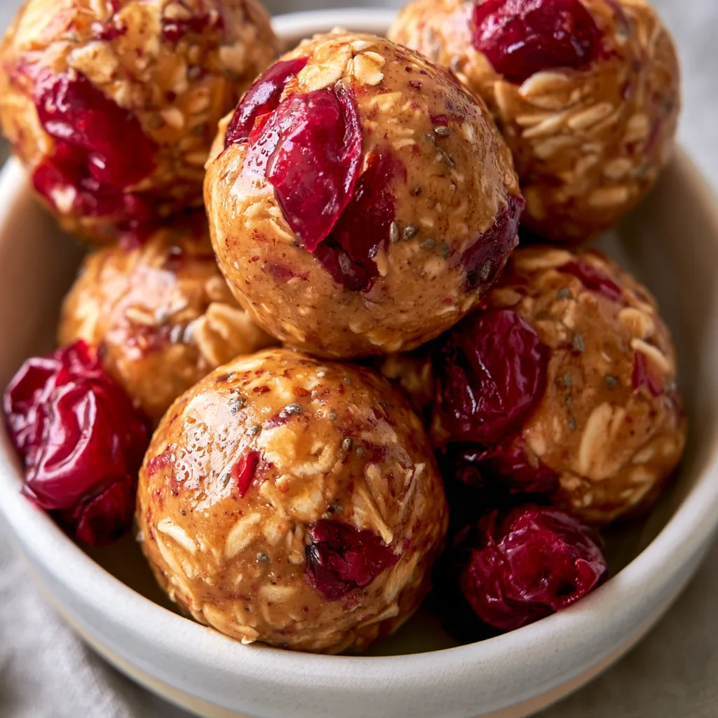 Healthy Cranberry Energy Bites