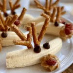 Healthy Reindeer Banana Snacks