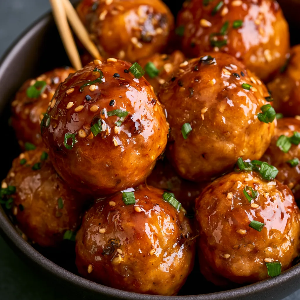 Honey Garlic Cocktail Meatballs