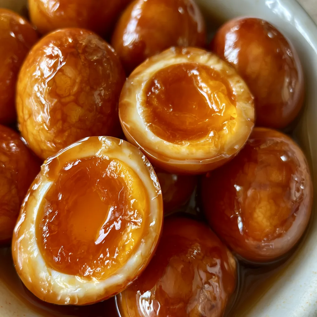 Honey Soy Marinated Eggs