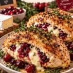 Impressive Cranberry Brie Stuffed Chicken