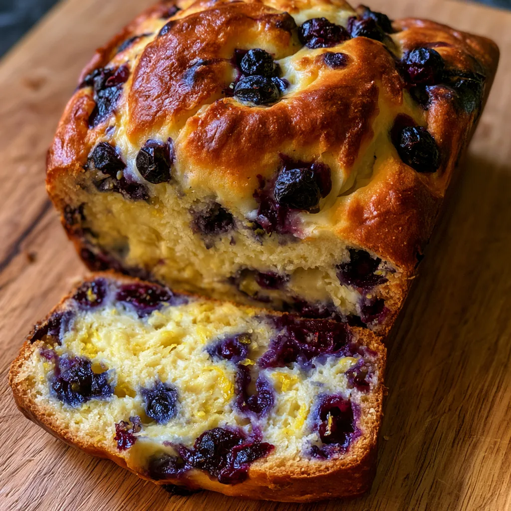 Lemon Blueberry Cream Cheese Loaf