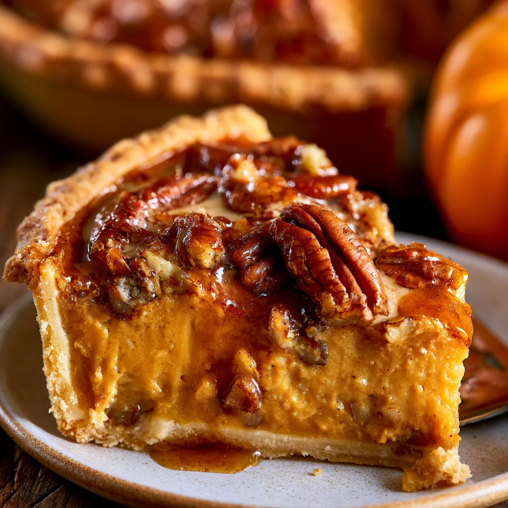 Maple Pecan Pumpkin Pie