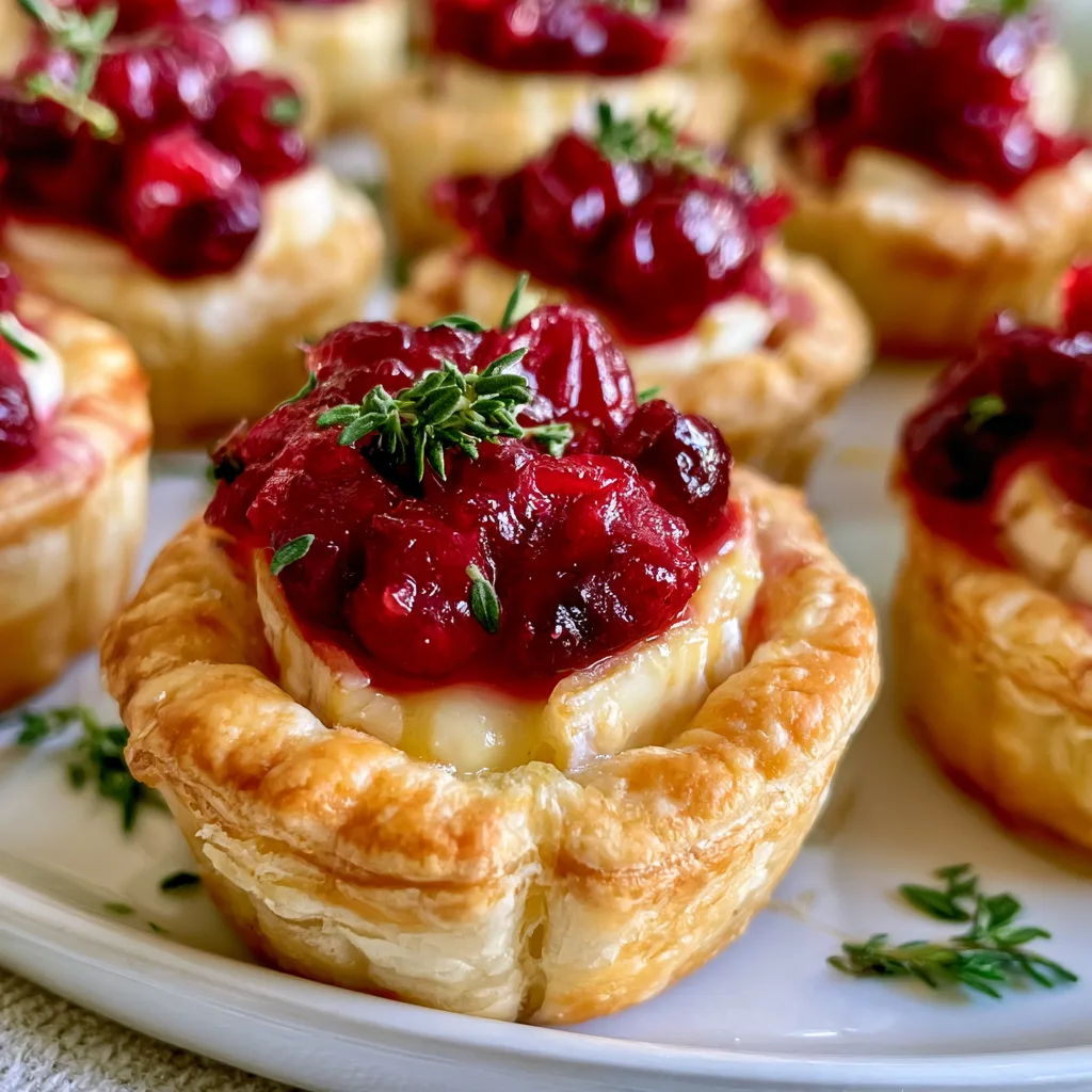 Mini Cranberry Brie Tartlets