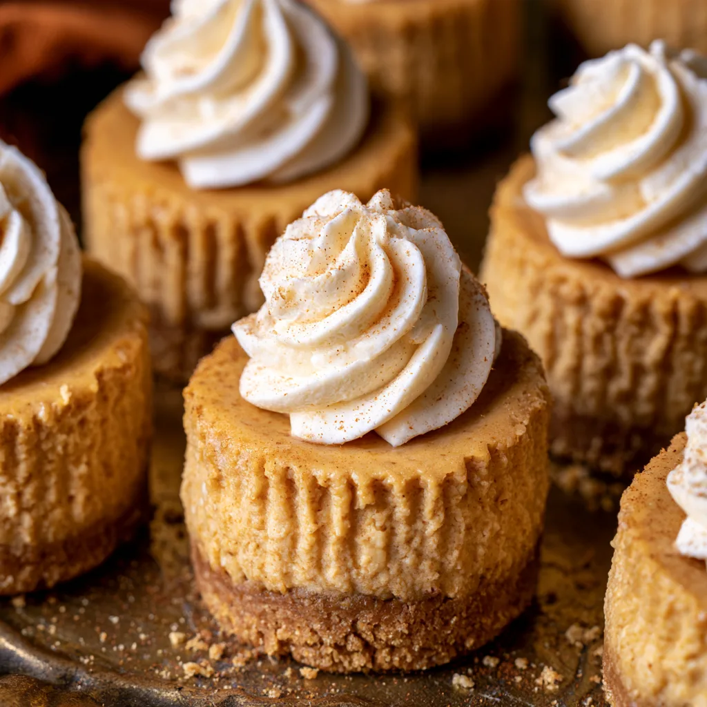 Mini Pumpkin Cheesecakes