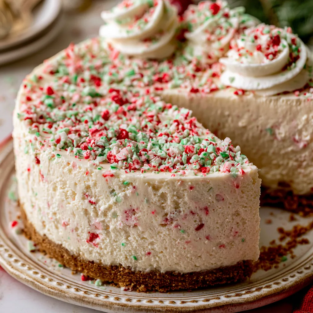 No-Bake Peppermint Cheesecake