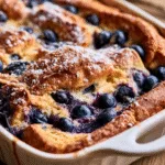 Overnight Blueberry Breakfast Casserole