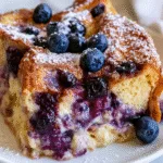 Overnight Blueberry French Toast Casserole