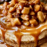 Salted Caramel Apple Cheesecake