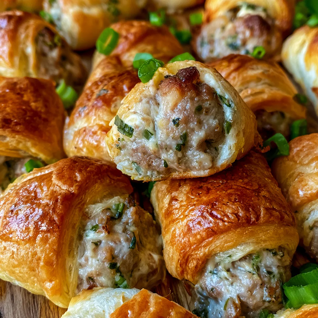 Sausage Cream Cheese Crescent Bites