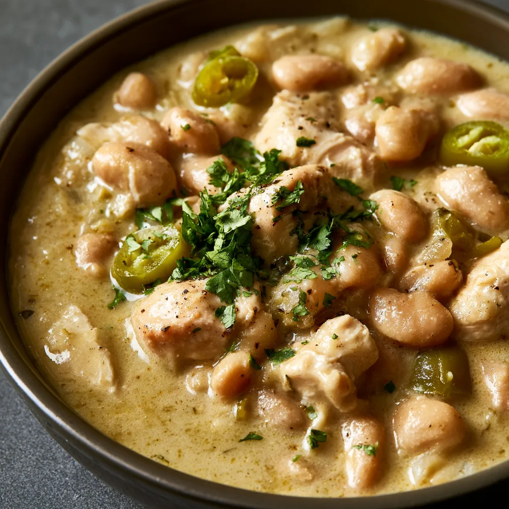 Slow Cooker White Chicken Chili
