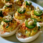 Spicy Elote Deviled Eggs: A Fiesta of Flavor in Every Bite!