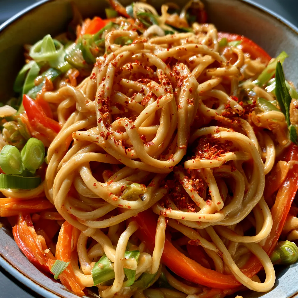 Spicy Peanut Noodle Bowls