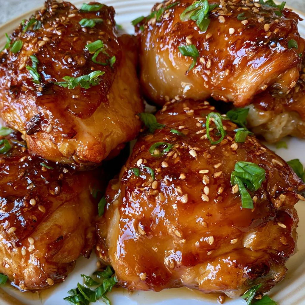 Sticky Asian Chicken Thighs
