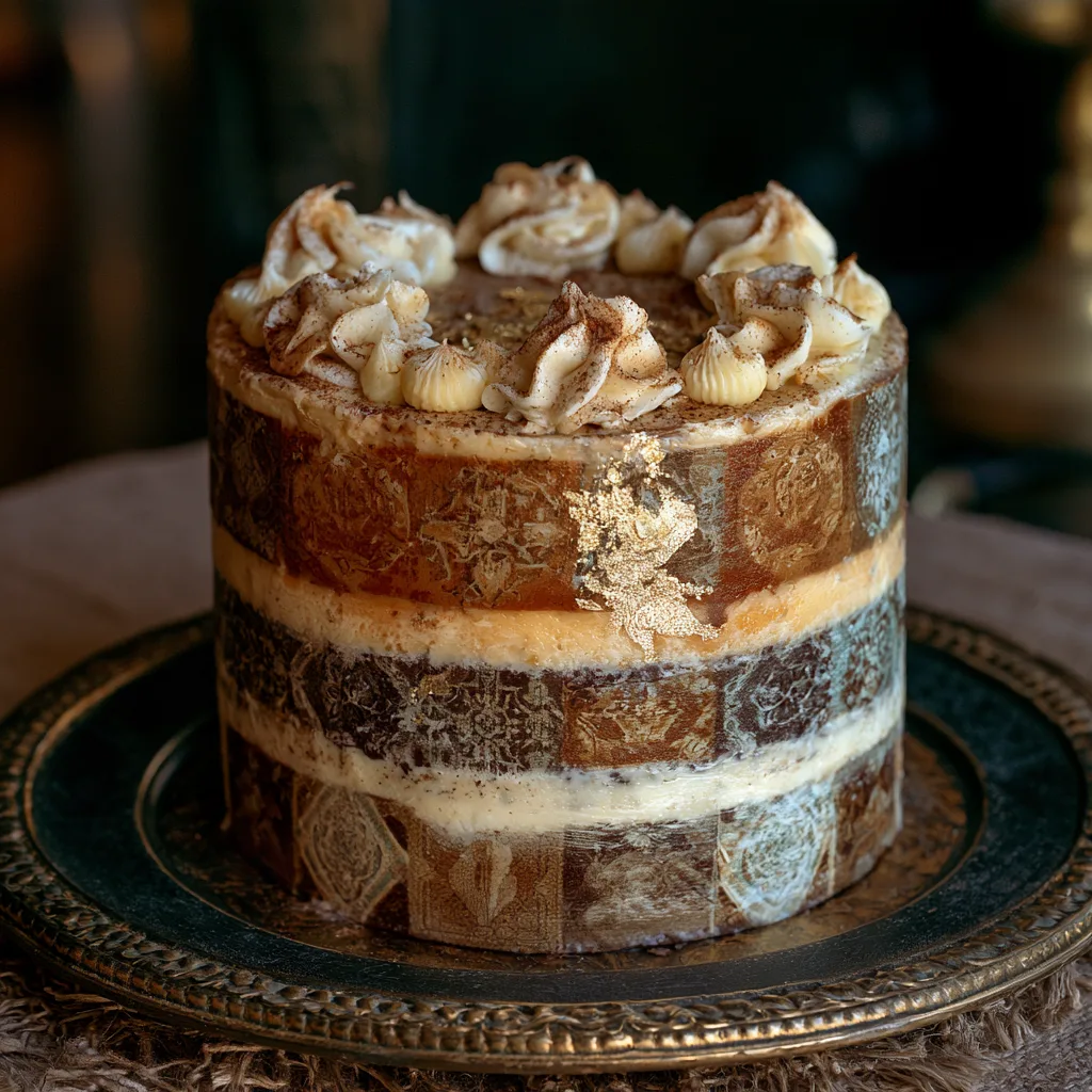 Vintage Capricorn Birthday Cake