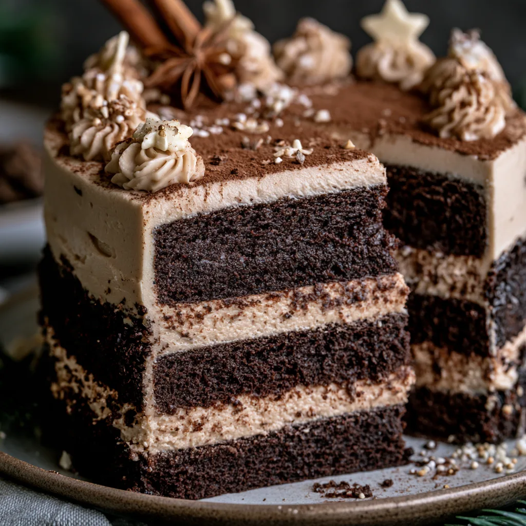 Winter Capricorn Birthday Cake
