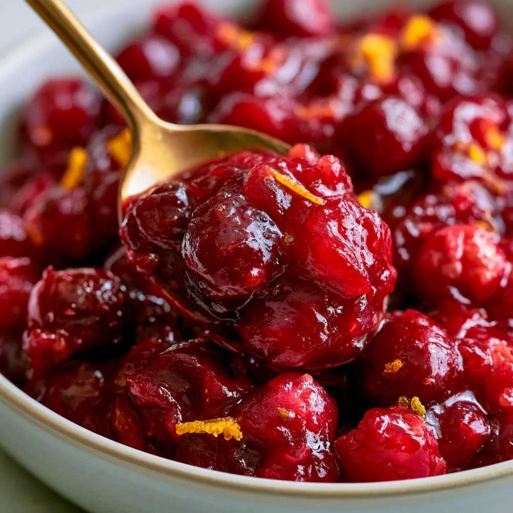 cranberry sauce with canned cranberries