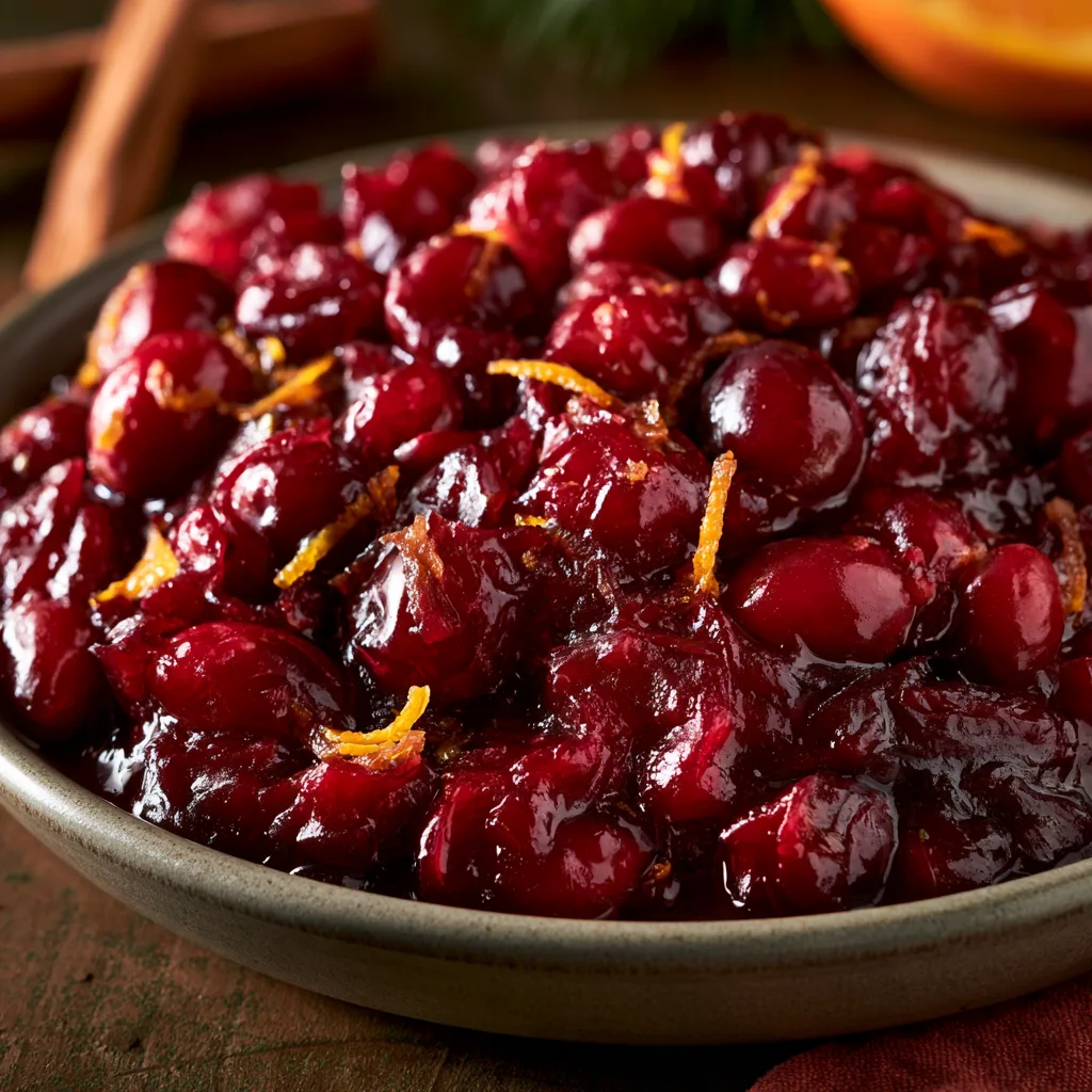 cranberry sauce with orange and cinnamon
