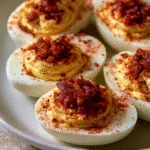 deviled eggs with bacon