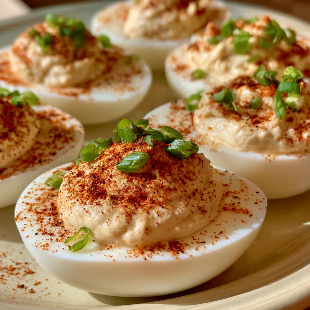deviled eggs with cream cheese