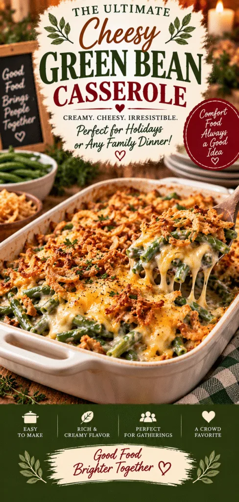 green bean casserole with cheese
