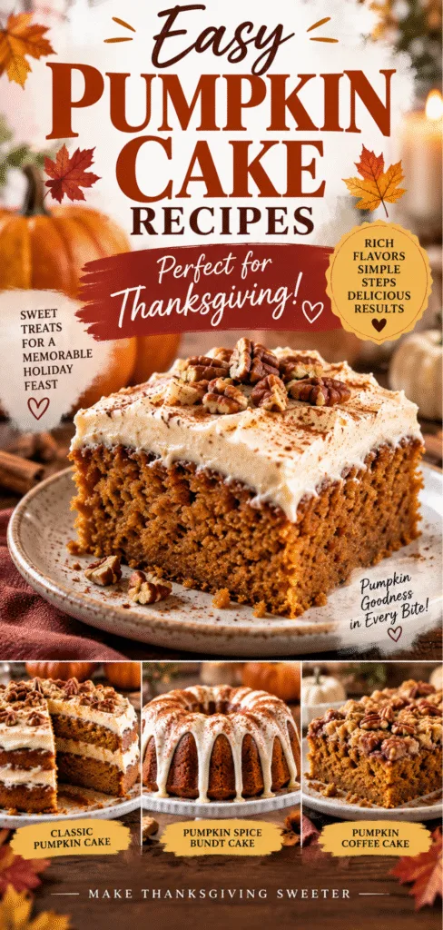 pumpkin cake recipes easy thanksgiving desserts