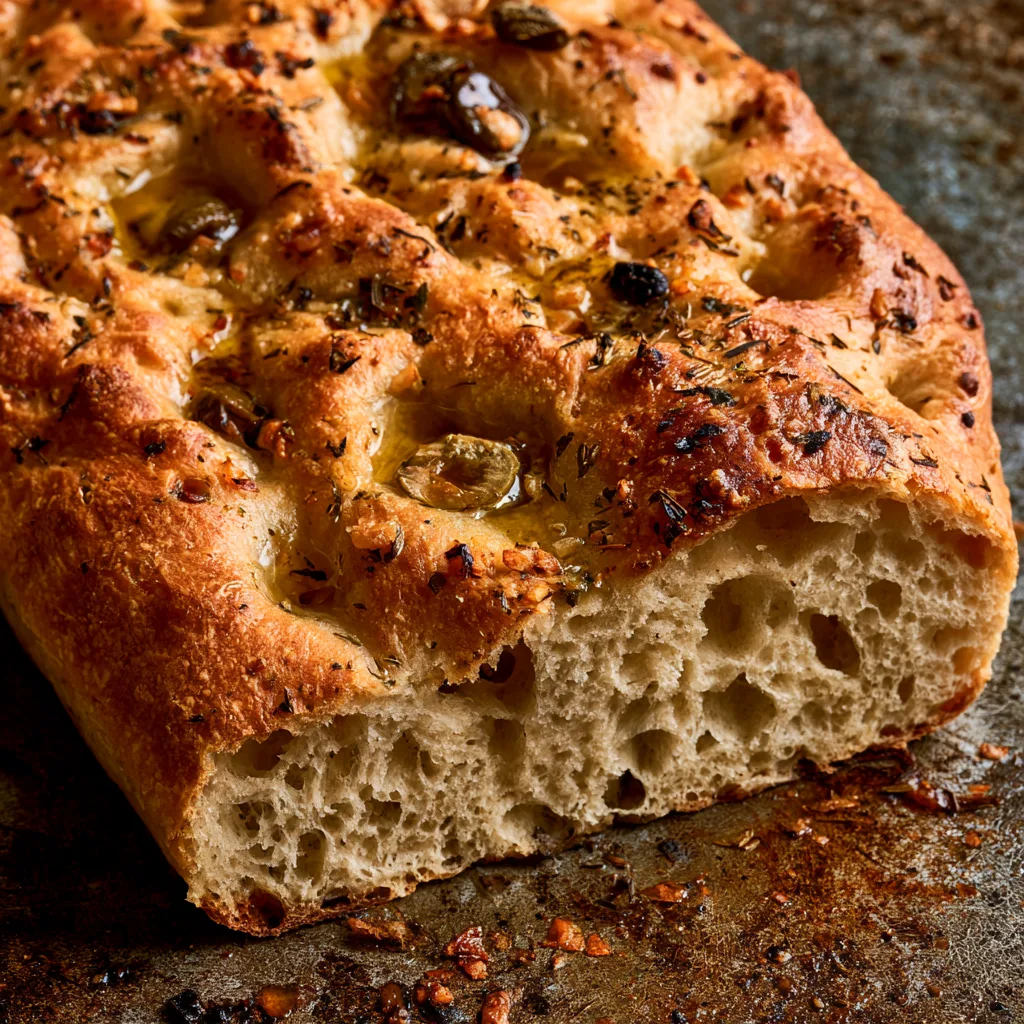sourdough focaccia recipe in cups